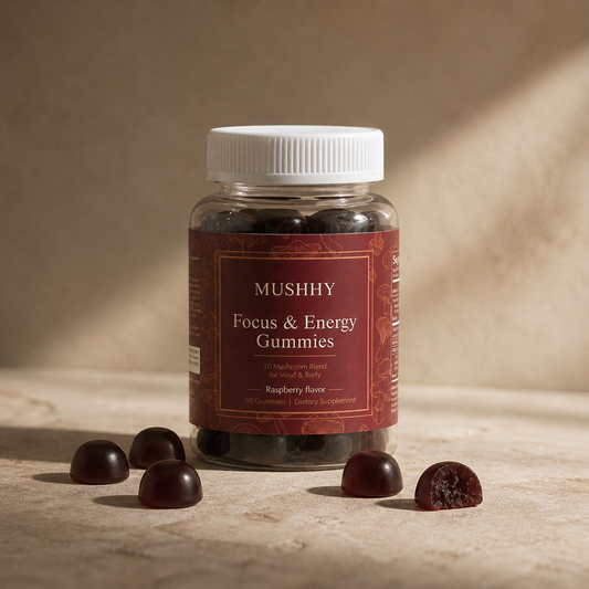 Mushhy™ Mushroom Gummies – Focus, Energy & Calm Mushhy